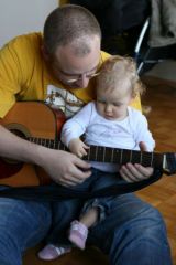 Cours de guitare avec Papa
