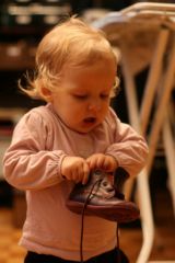 On enlève les lacets