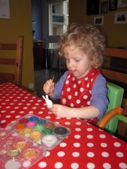 Peinture de petit bonhomme, comme Papa !, mar. 2011 Peinture de petit bonhomme, comme Papa !