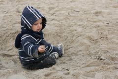 Sur la plage de Stella